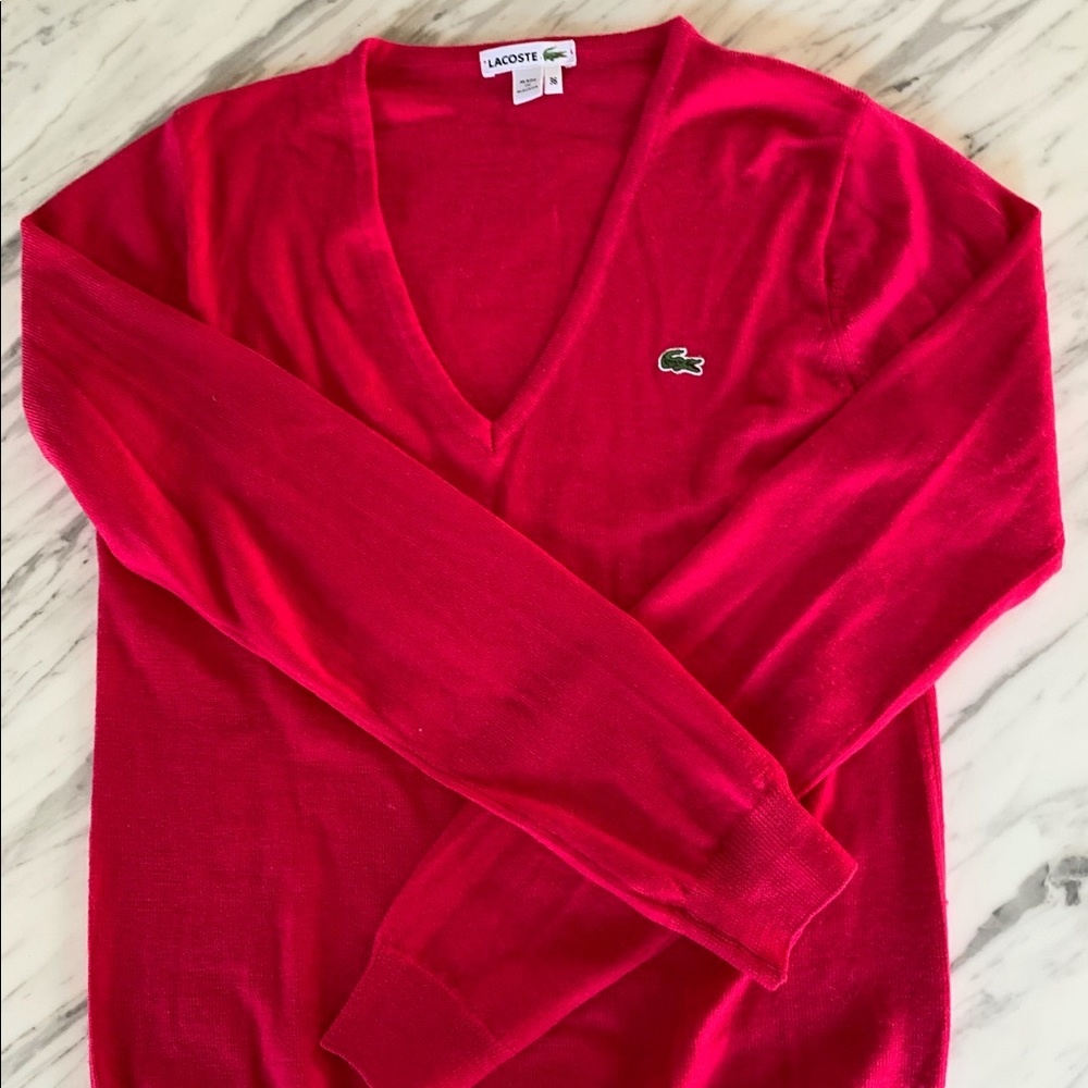Lacoste Pink Sweater